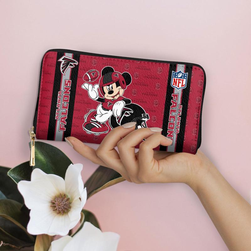 Mockup of Atlanta Falcons Women's Wallet