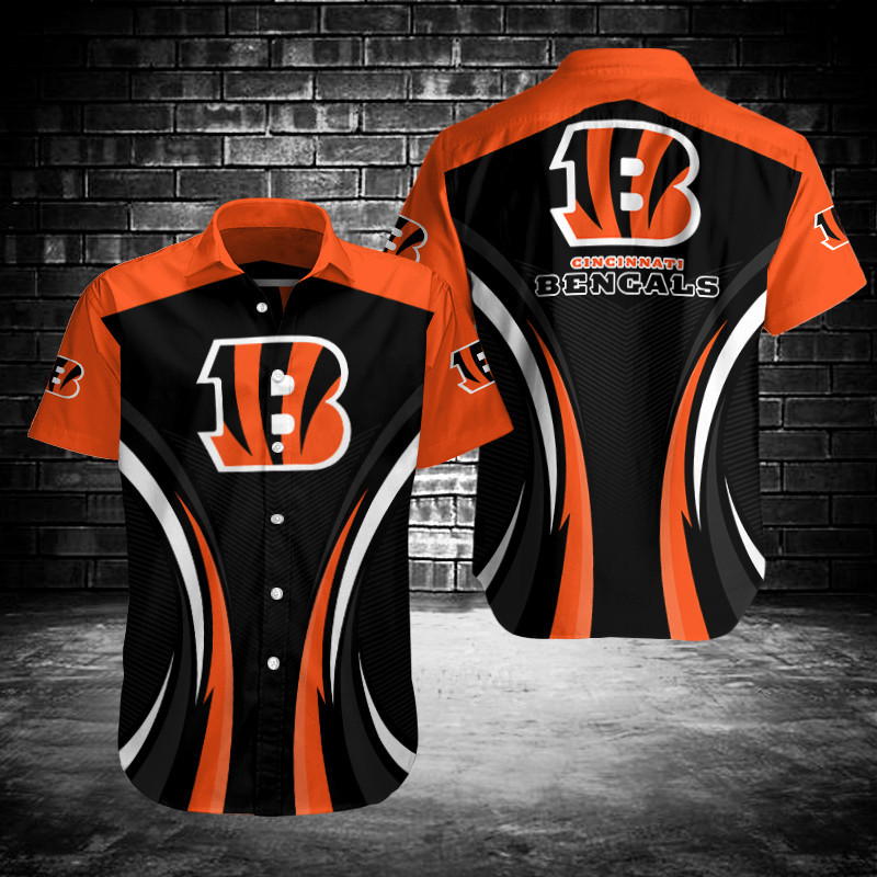 Cincinnati Bengals Button Shirt Sizing Chart