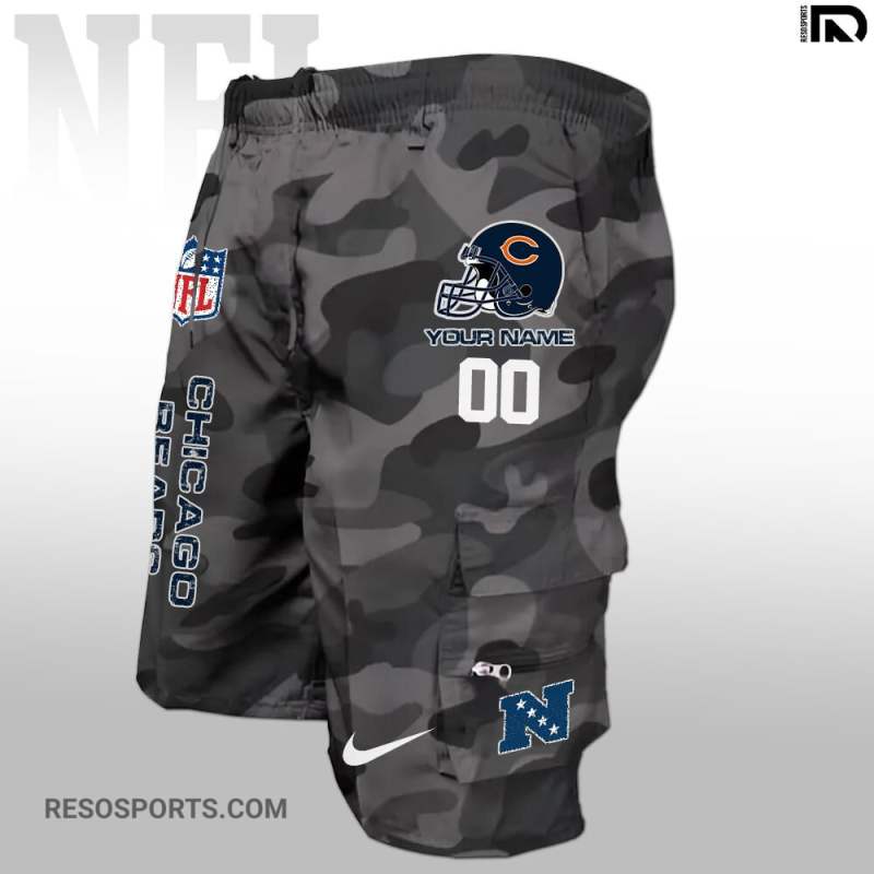 Chicago Bears Personalized Multi-Pockets Man Shorts Image 2