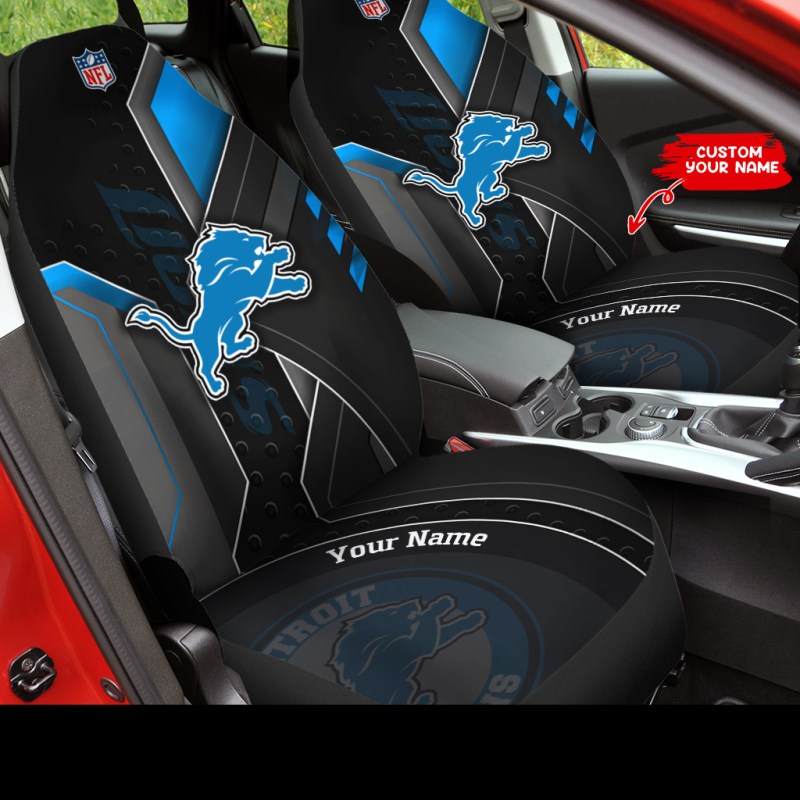 Detroit Lions Personalized Car Seat Covers