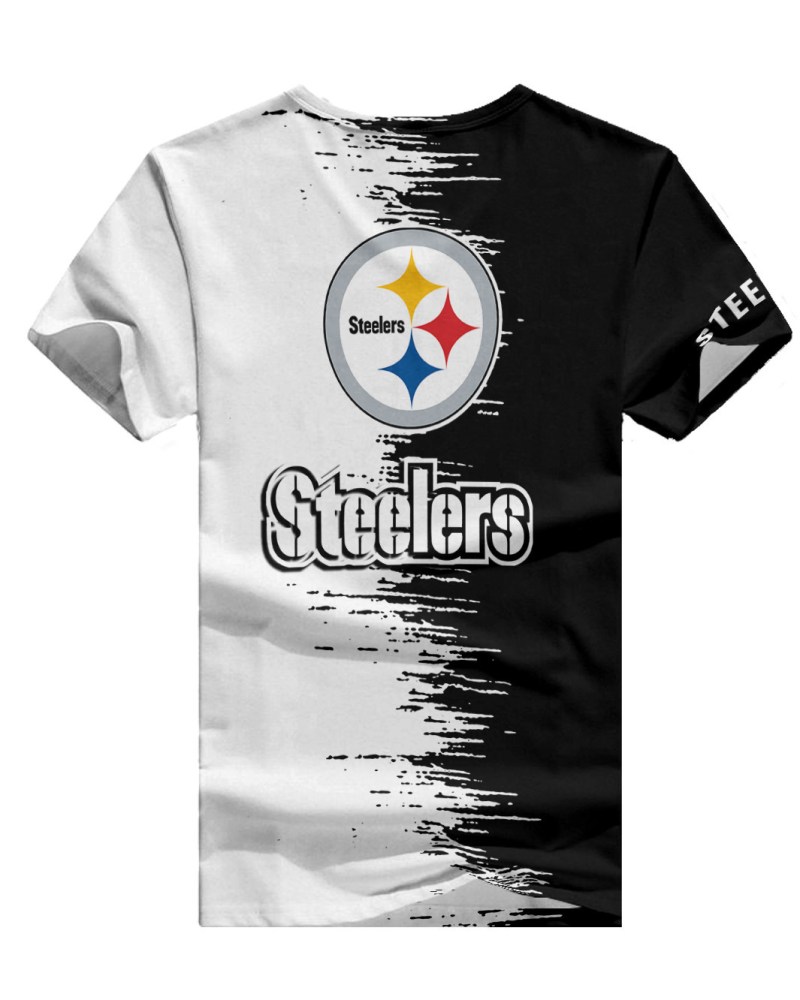Pittsburgh Steelers Summer V-Neck Women T-shirt