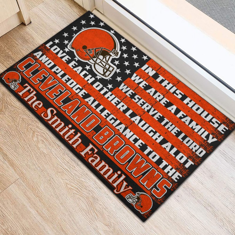 Cleveland Browns Personalized Doormat
