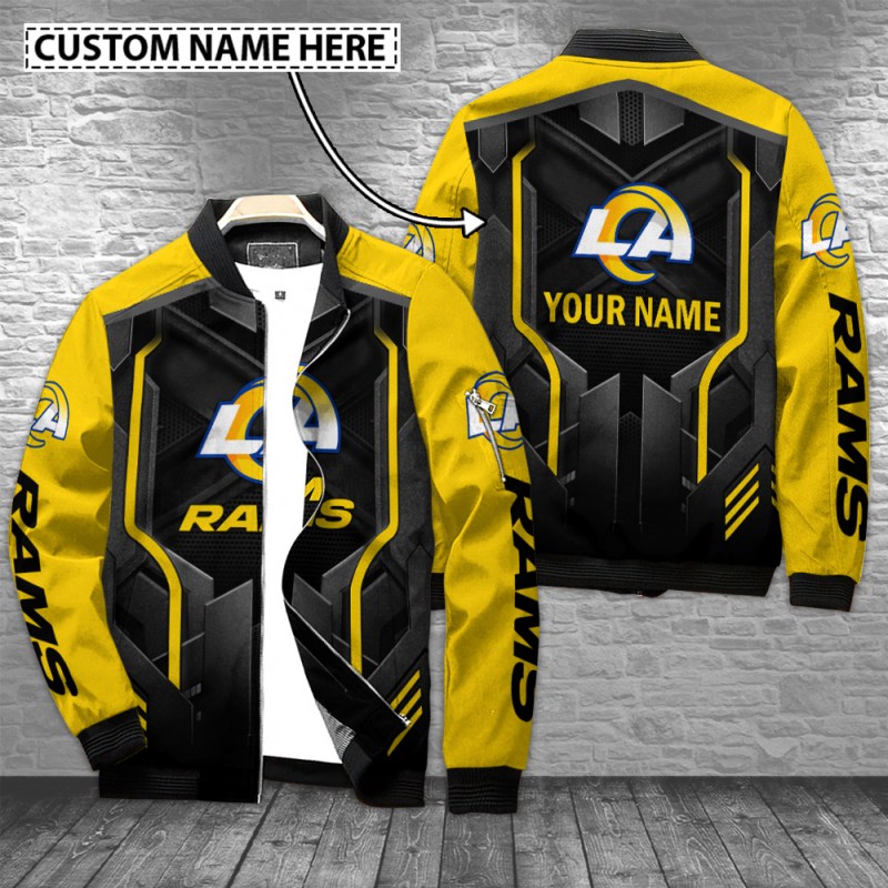 Los Angeles Rams Personalized Bomber Jacket