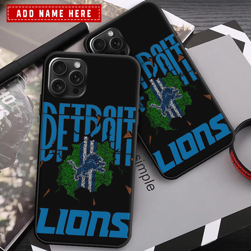 Detroit Lions Personalized Phone Case
