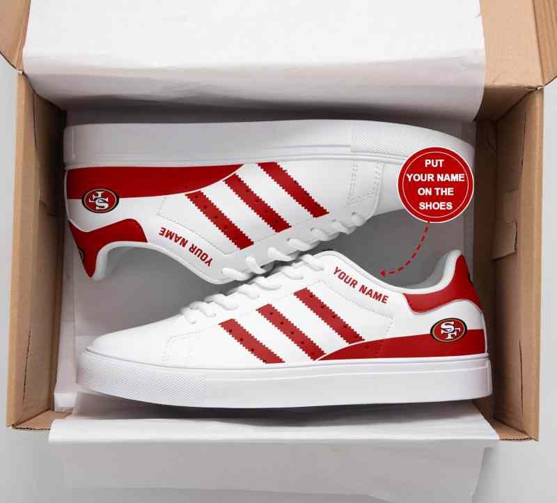San Francisco 49ers Personalized SS Custom Sneakers Side View