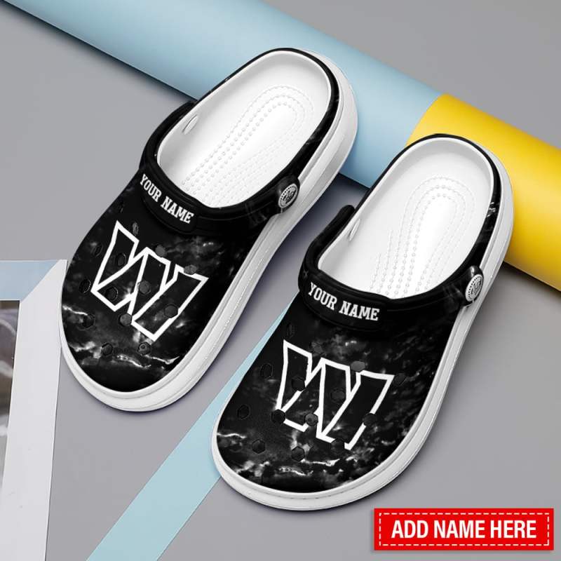 Washington Commanders Personalized Limited Clog Side View