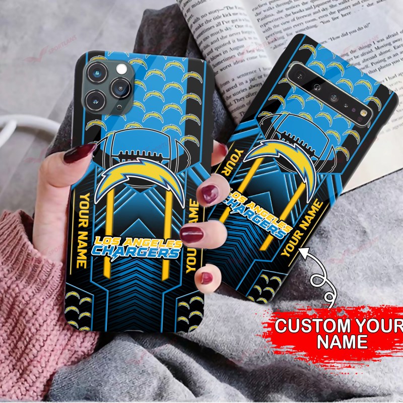 Los Angeles Chargers Personalized Phone Case Back