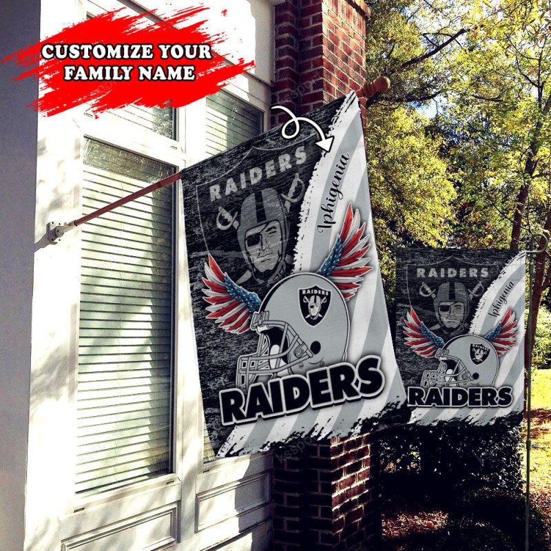 Las Vegas Raiders Personalized Flag
