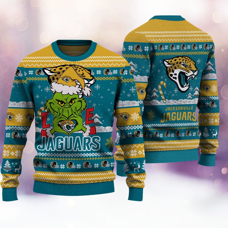 Jacksonville Jaguars Ugly Christmas Sweater Design