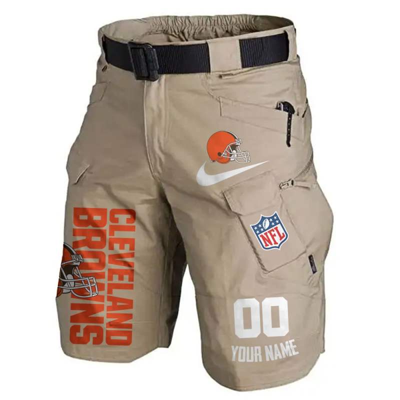 Back view of Cleveland Browns Front Pocket Shorts