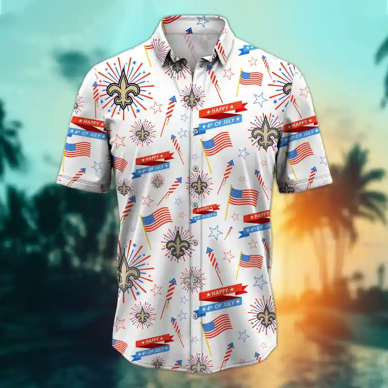 New Orleans Saints Button Shirt Mockup