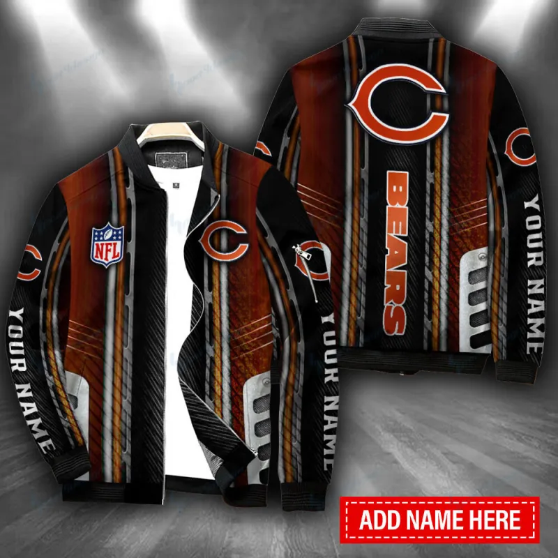 Chicago Bears Personalized Bomber Jacket