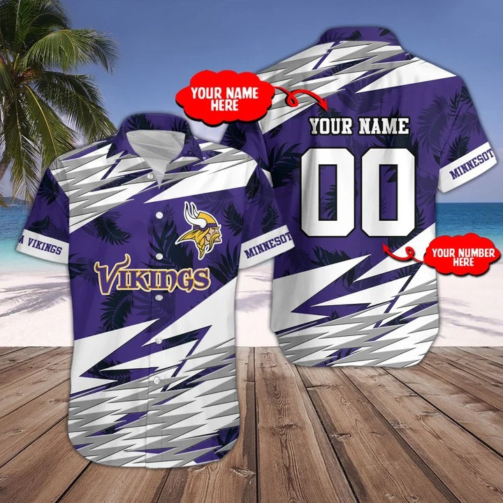 Sizing Chart for Minnesota Vikings Button Shirt
