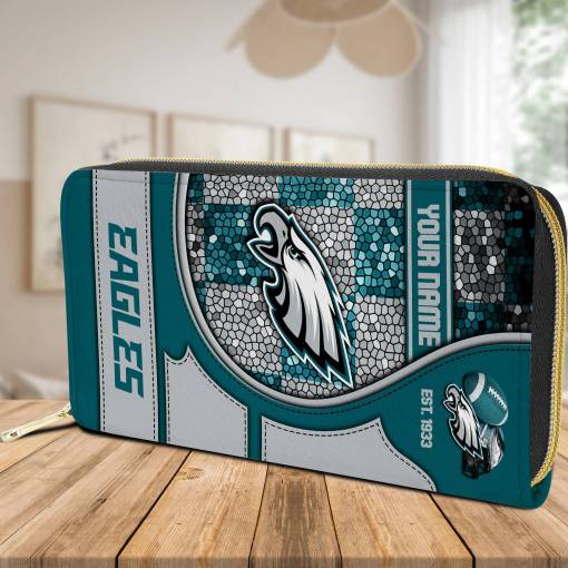 Philadelphia Eagles Women's Zip Around Wallet