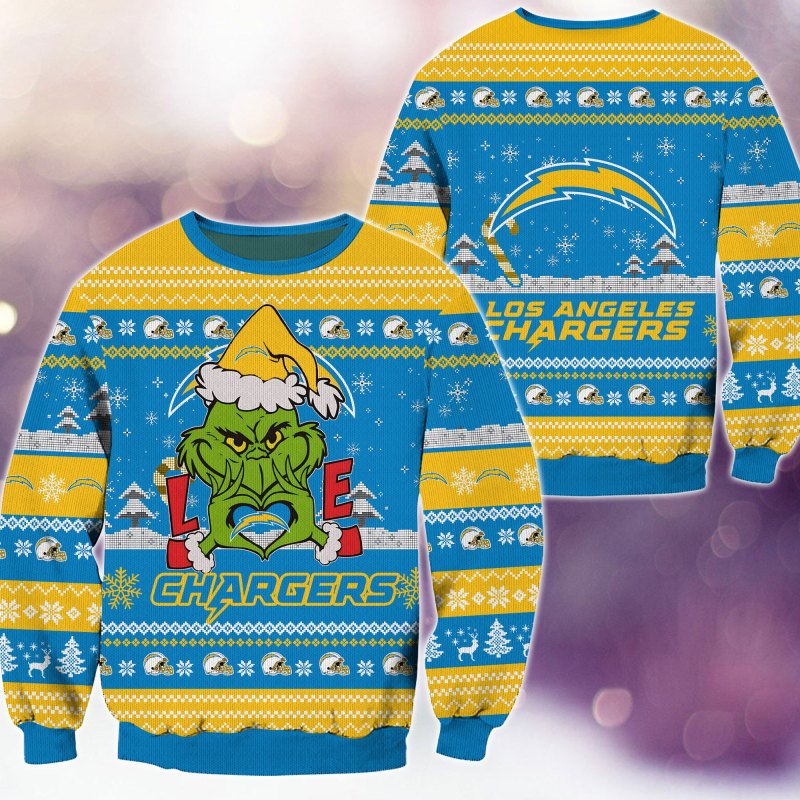 Los Angeles Chargers Premium Ugly Christmas Sweater
