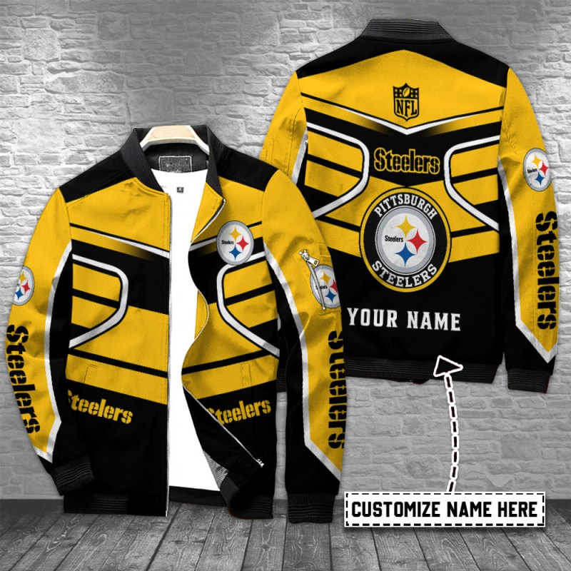 Alternate View of Pittsburgh Steelers Bomber Jacket