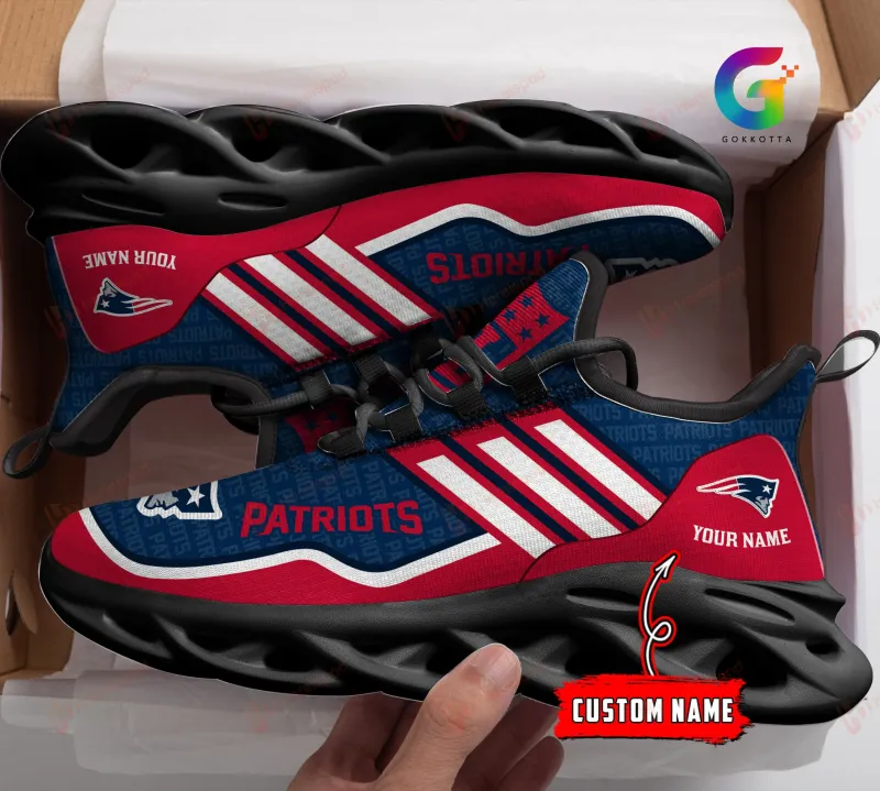 New England Patriots Personalized Yezy Running Sneakers