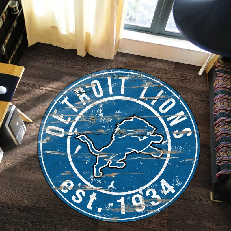 Detroit Lions Round Rug 171