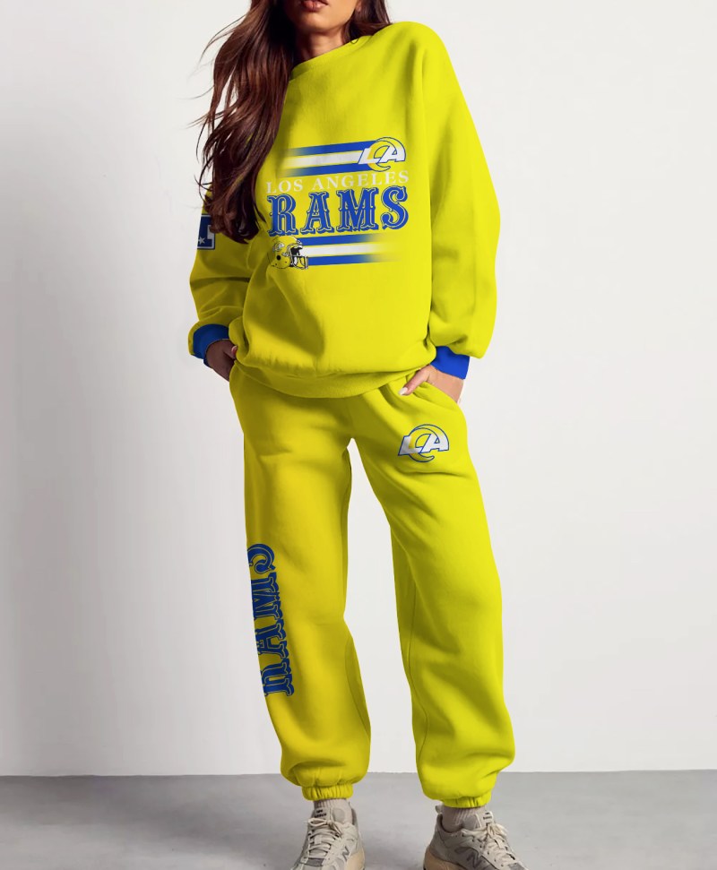 Los Angeles Rams Combo 3D Sweatsuit and Sweatpants