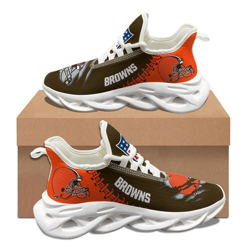 Cleveland Browns Sneakers 3D Max Soul Shoes