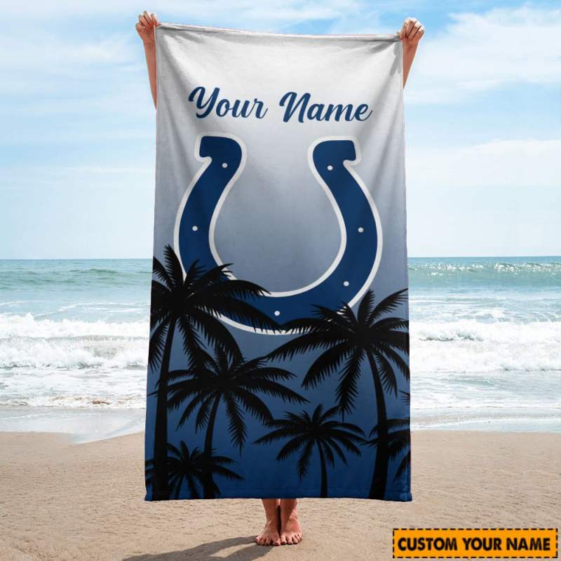 Indianapolis Colts Personalized Beach Towel