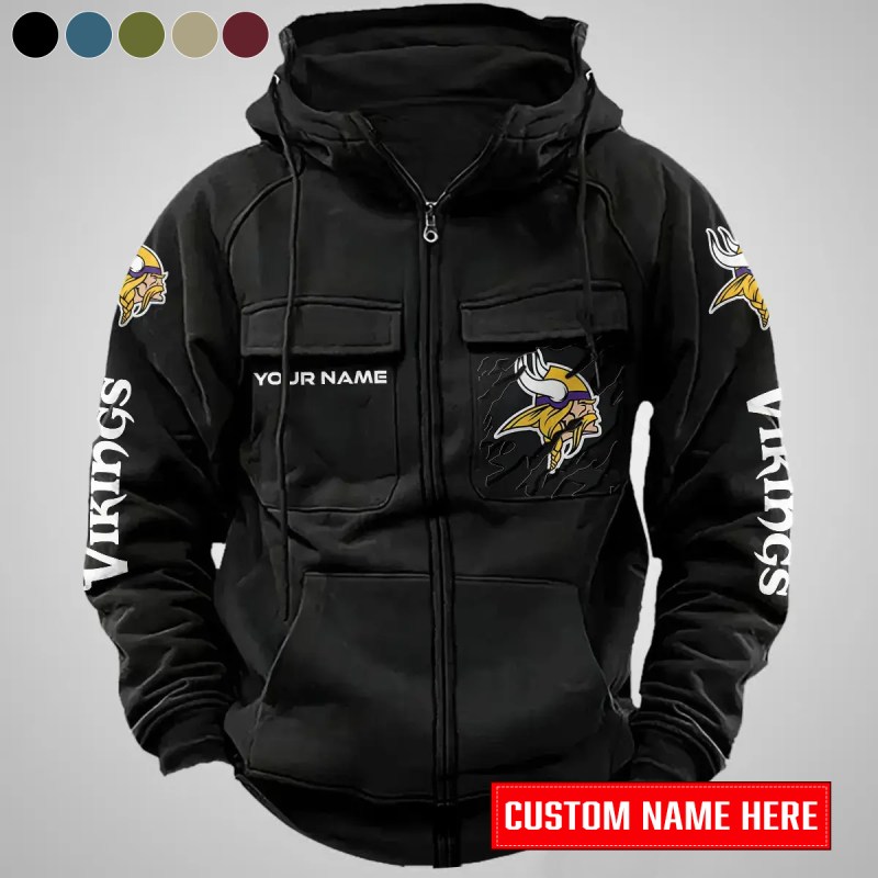 Minnesota Vikings Hoodie Black