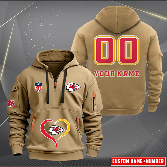 Kansas City Chiefs Quarter Zip Hoodie