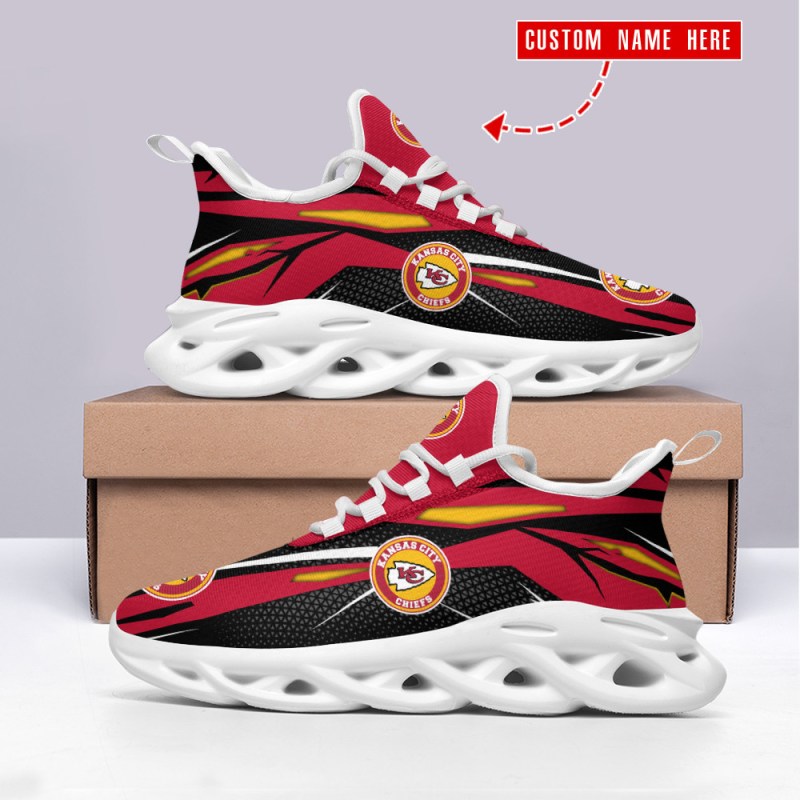 Kansas City Chiefs Personalized Yezy Running Sneakers