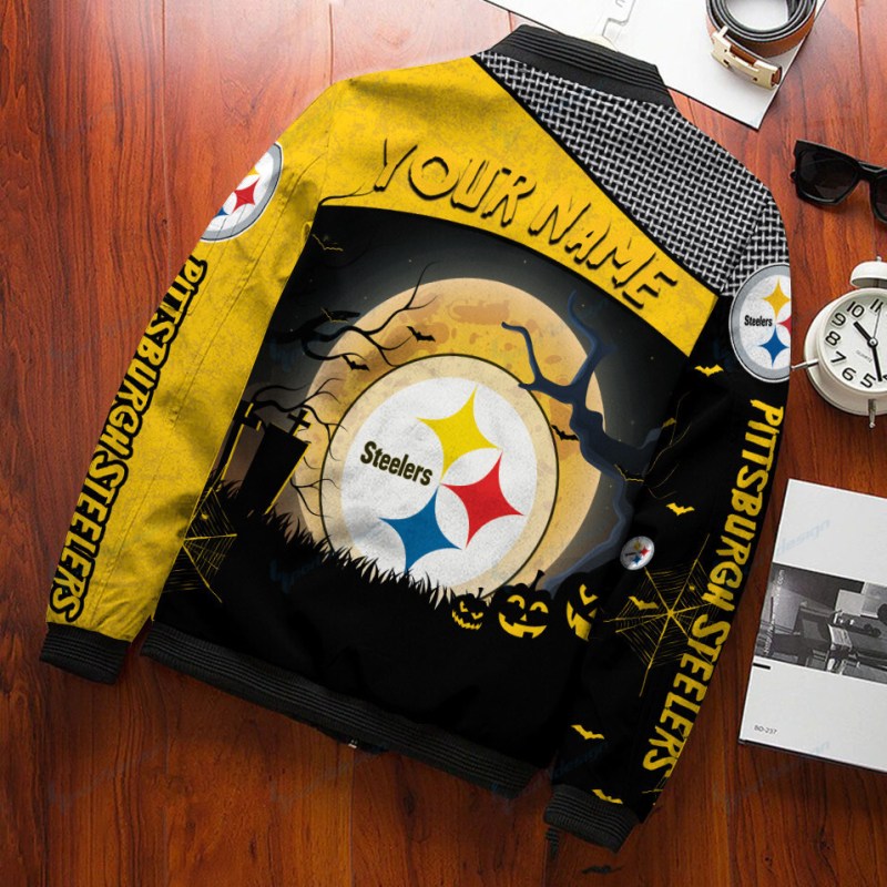 Pittsburgh Steelers Personalized Bomber Jacket