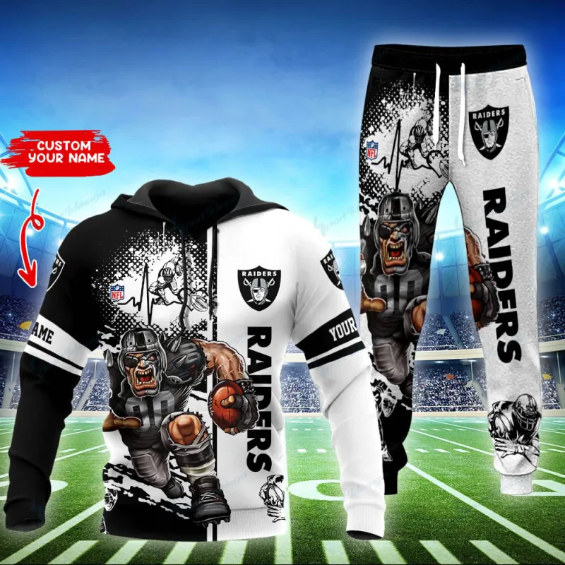 Las Vegas Raiders Personalized Hoodie and Jogger Set