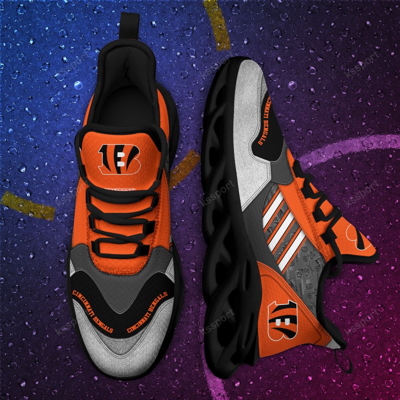 Cincinnati Bengals Yezy Running Sneakers Top View