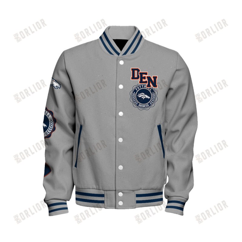 Denver Broncos Varsity Jacket - Back View