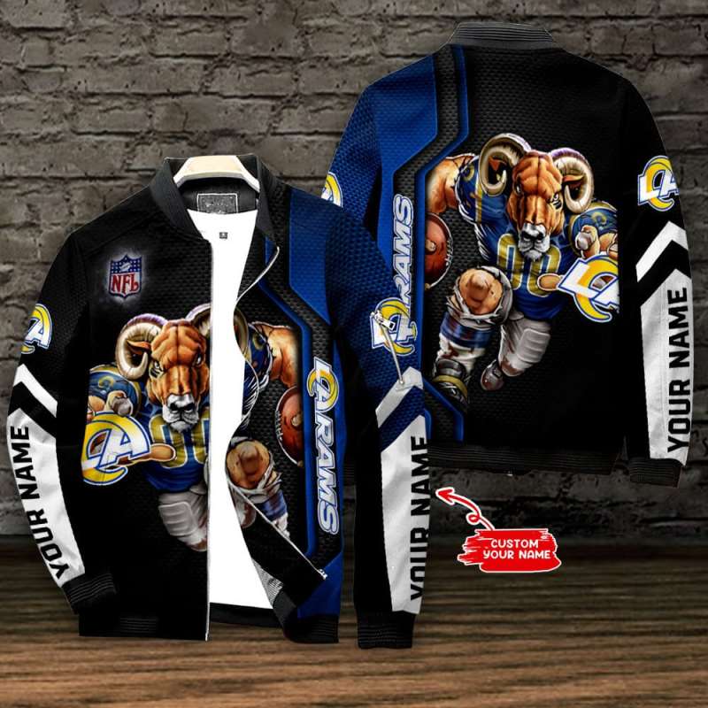 Los Angeles Rams Personalized Bomber Jacket