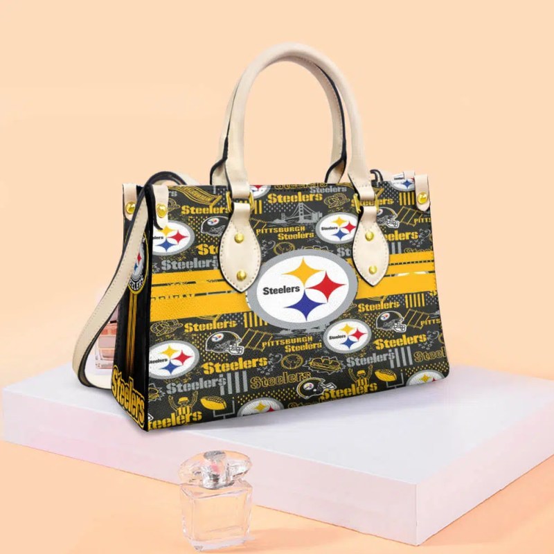 Pittsburgh Steelers Leather Hand Bag