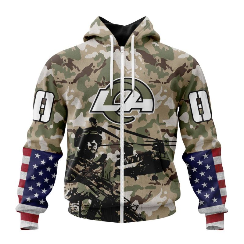 Los Angeles Rams Hoodie Zip Front