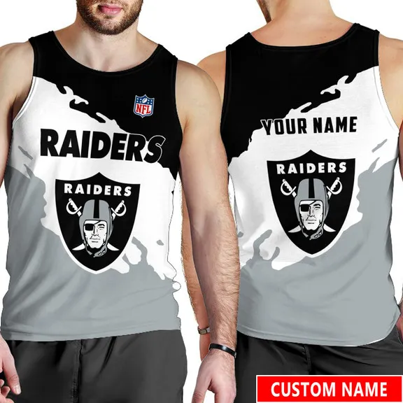 Las Vegas Raiders Personalized Men Tank Top