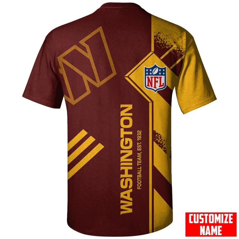 Washington Commanders T-Shirt Back View