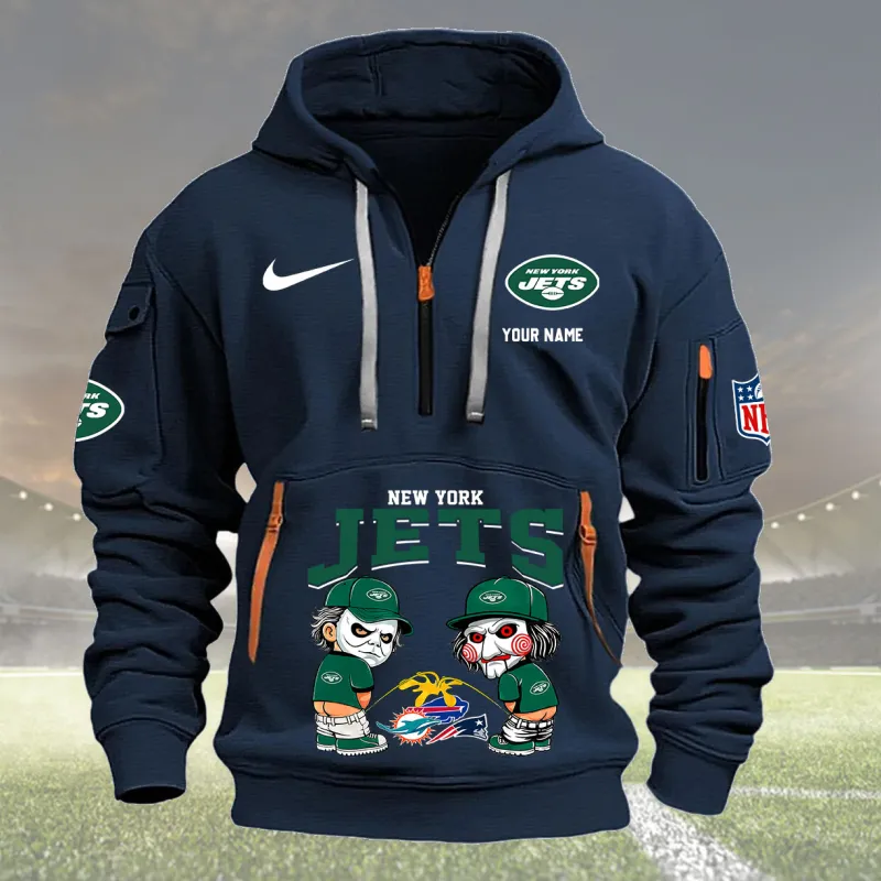 Navy New York Jets Hoodie