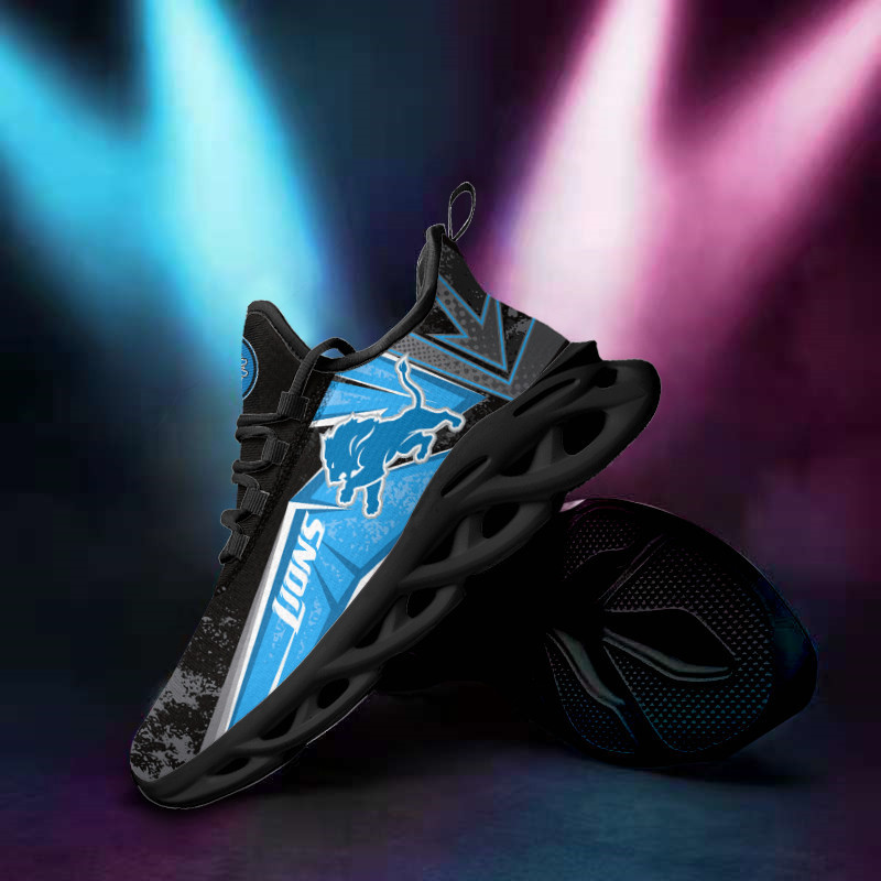 Detroit Lions Yezy Running Sneakers 820 - Back View