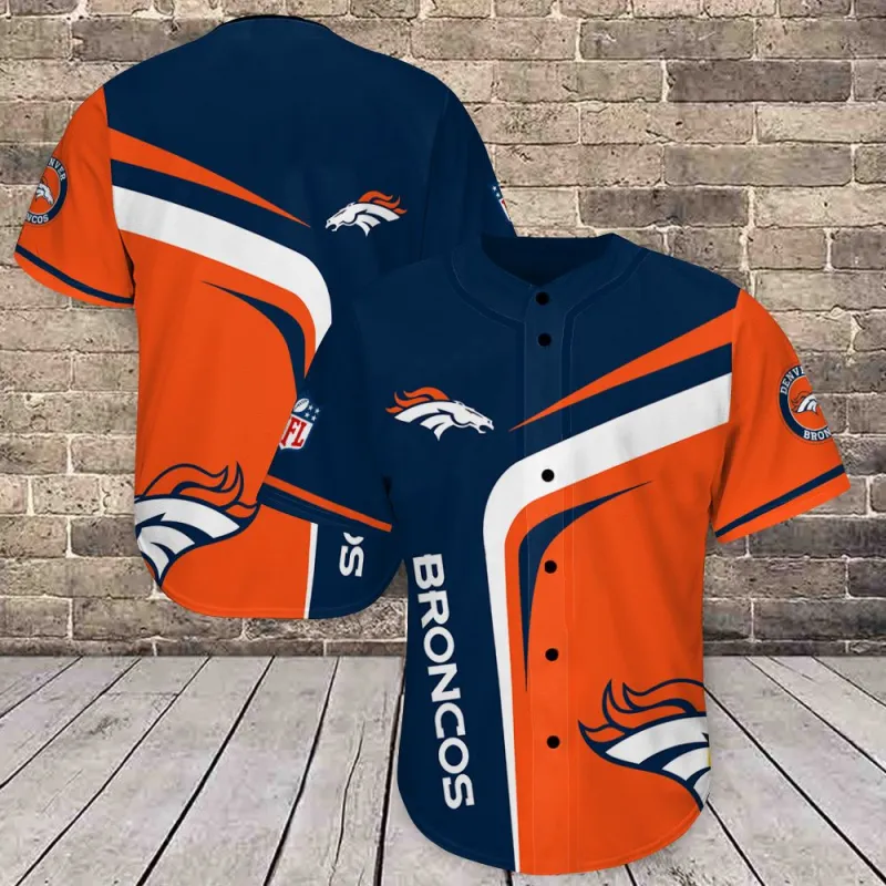Denver Broncos Baseball Jersey Shirt