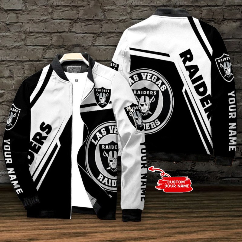 Las Vegas Raiders Personalized Bomber Jacket