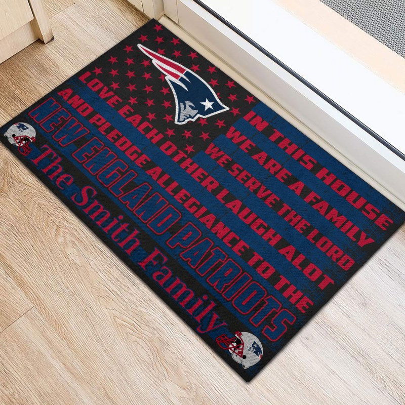 New England Patriots Personalized Doormat Image 2