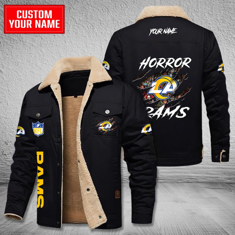 Los Angeles Rams Black Bomber Jacket