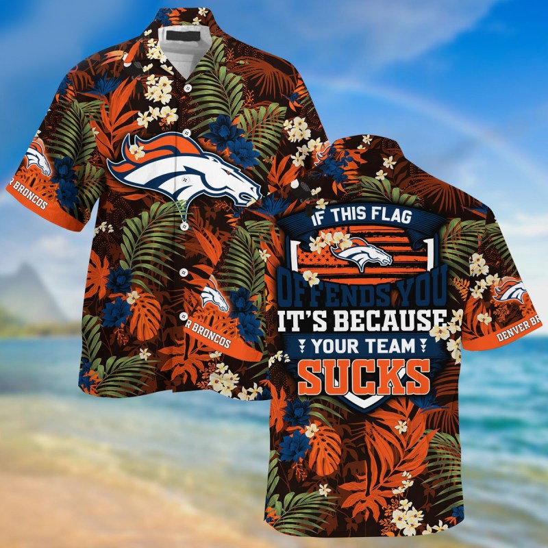 Denver Broncos Summer Hawaiian Shirt