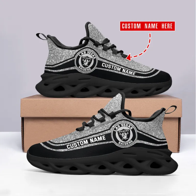 Las Vegas Raiders Personalized Yezy Running Sneakers 1