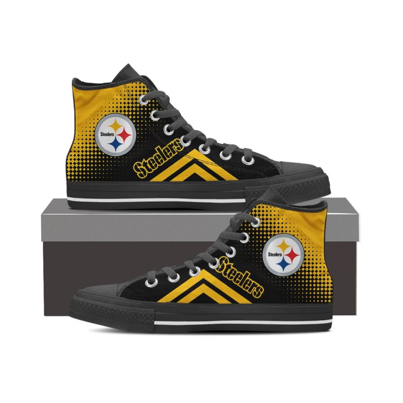 Pittsburgh Steelers High Top Shoes 2