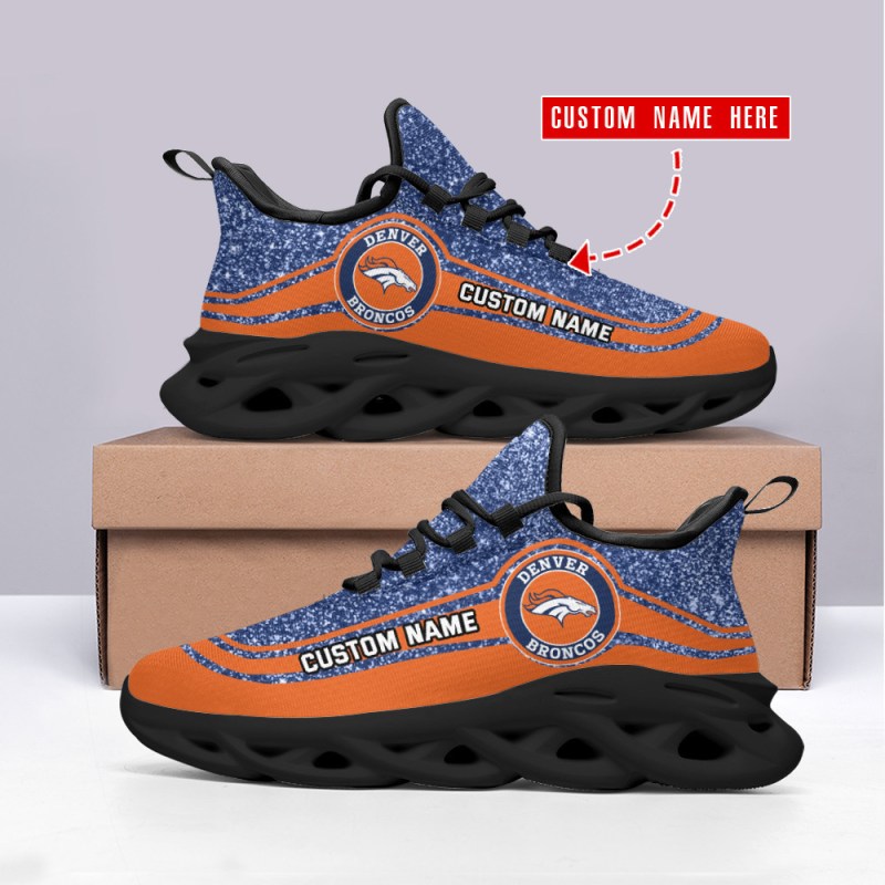 Denver Broncos Personalized Yeezy Running Sneakers