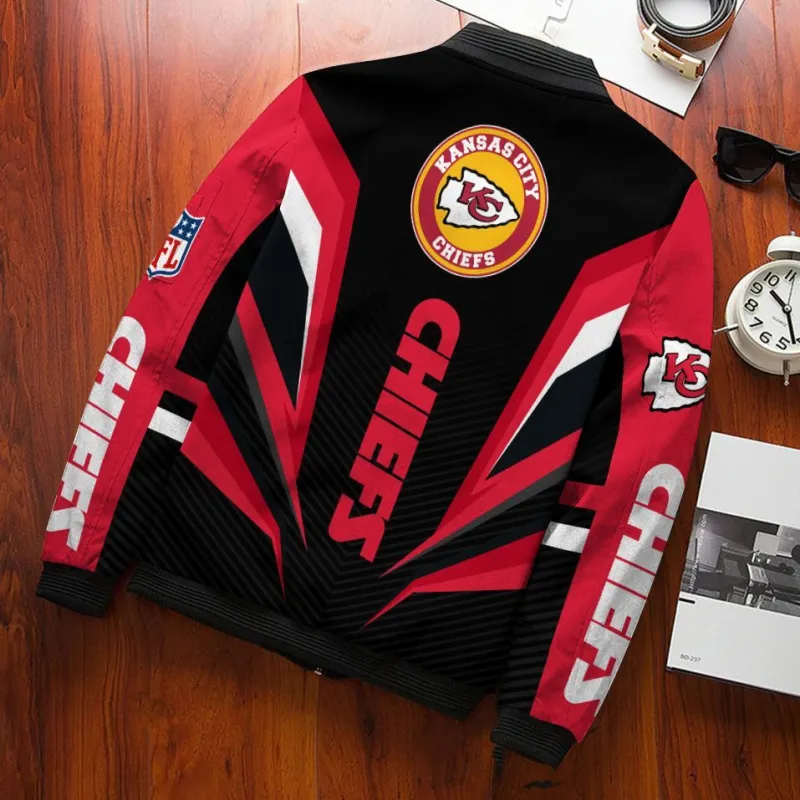 Kansas City Chiefs Bomber Jacket Back View