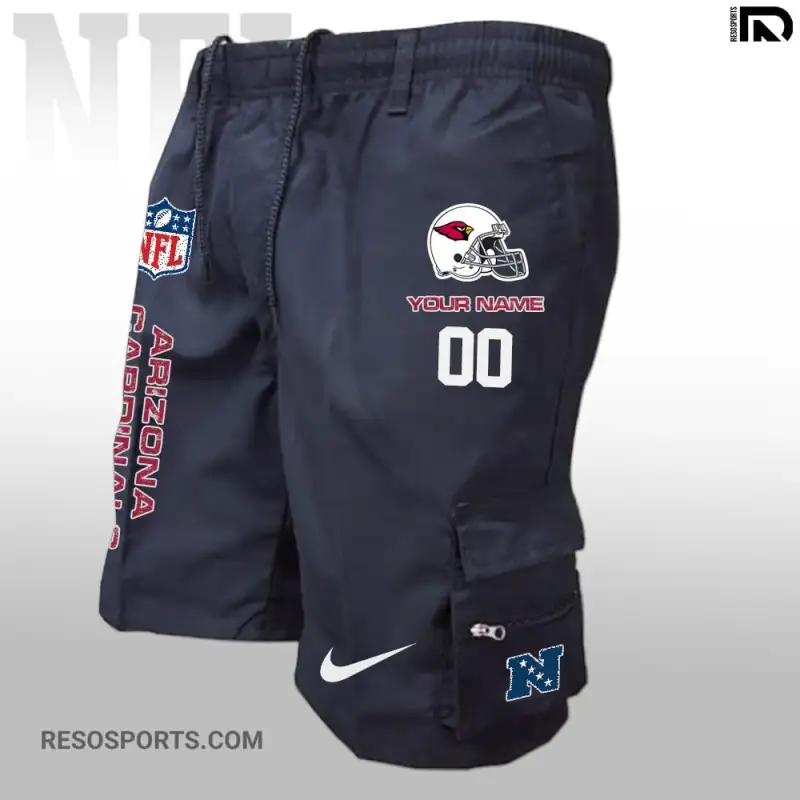 Arizona Cardinals Personalized Multi-Pockets Man Shorts - Image 3