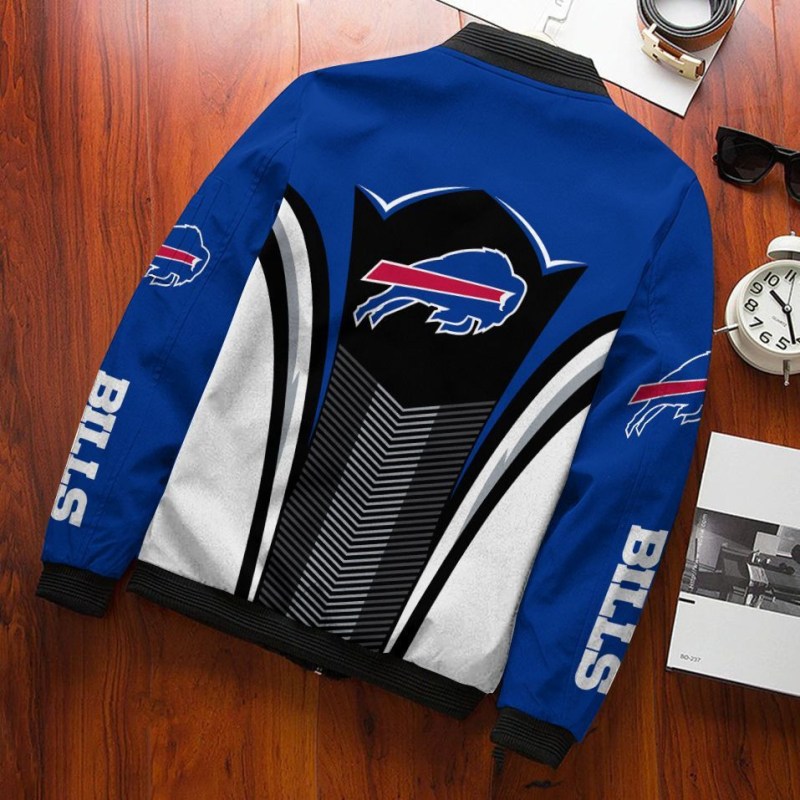 Buffalo Bills Bomber Jacket 213 Side View